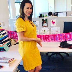 Yellow old navy dress